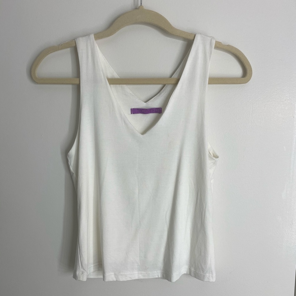 Jac Parker White Crop Top - Picture 3 of 4